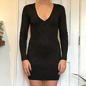 French Connection Stretchy Midi Dress with Belt